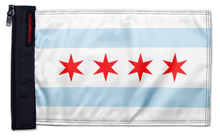 City of Chicago 12"x18" Forever Wave Flag for Jeep Wrangler JKU 4-Door 2007-2018
