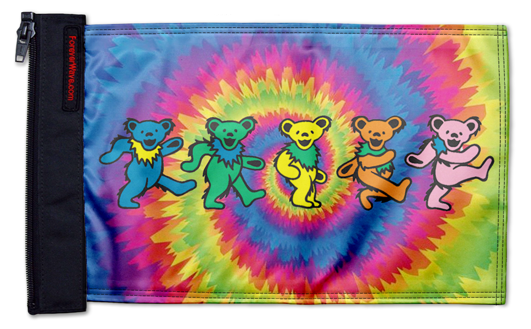 Grateful Dead Dancing Bears 12"x18" Forever Wave Flag