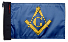 Freemasons 12"x18" Forever Wave Flag for Jeep Wrangler JKU 4-Door 2007-2018