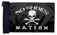 No Shoes Nation 12"x18" Forever Wave Flag for Jeep Wrangler LJ 2003-2006