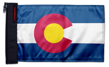 State Flag Colorado 12"x18" Forever Wave Flag for Boats
