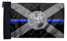 State Flag Florida Blue Line 12"x18" Forever Wave Flag for Boats