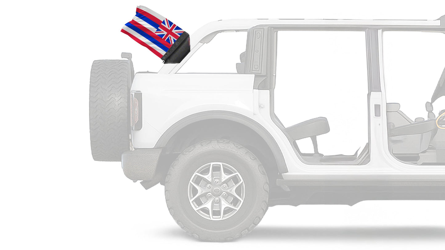 State Flag Hawaii 12"x18" Forever Wave Flag for Bronco