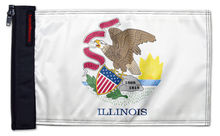 State Flag Illinois 12"x18" Forever Wave Flag for Jeep Wrangler TJ 1996-2006