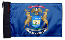 State Flag Michigan 12"x18" Forever Wave Flag for Jeep Wrangler JK 2-Door 2007-2018