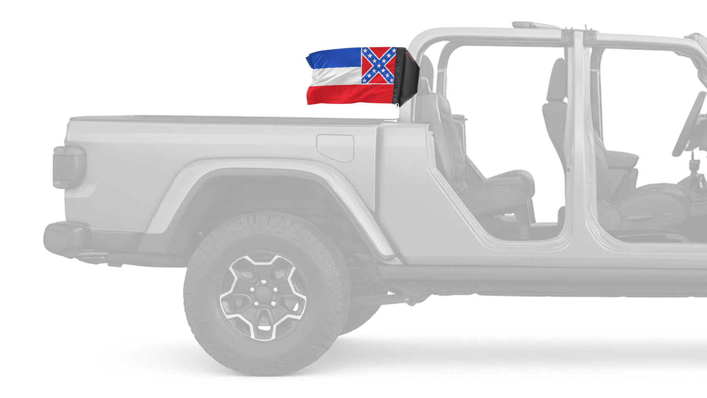 State Flag Mississippi 12"x18" Forever Wave Flag for Jeep Gladiator JT