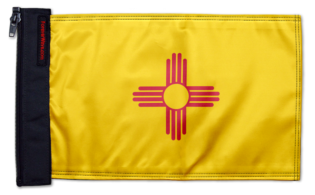 State Flag New Mexico 12"x18" Forever Wave Flag for Jeep Wrangler YJ 1986-1995