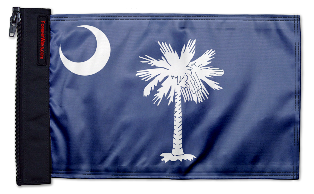 State Flag South Carolina 12"x18" Forever Wave Flag for Jeep Wrangler JK 2-Door 2007-2018