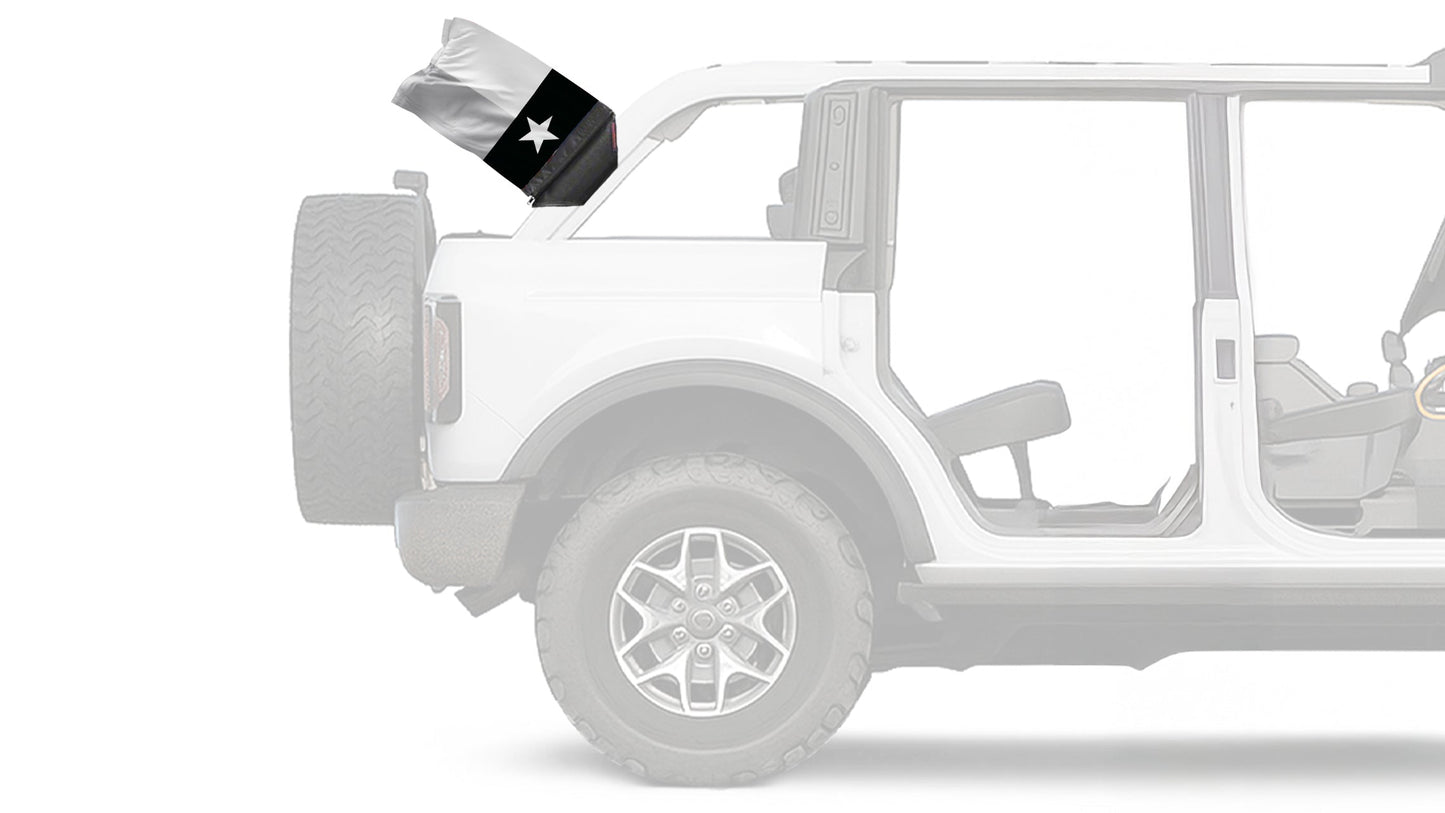 State Flag Texas Subdued 12"x18" Forever Wave Flag for Bronco