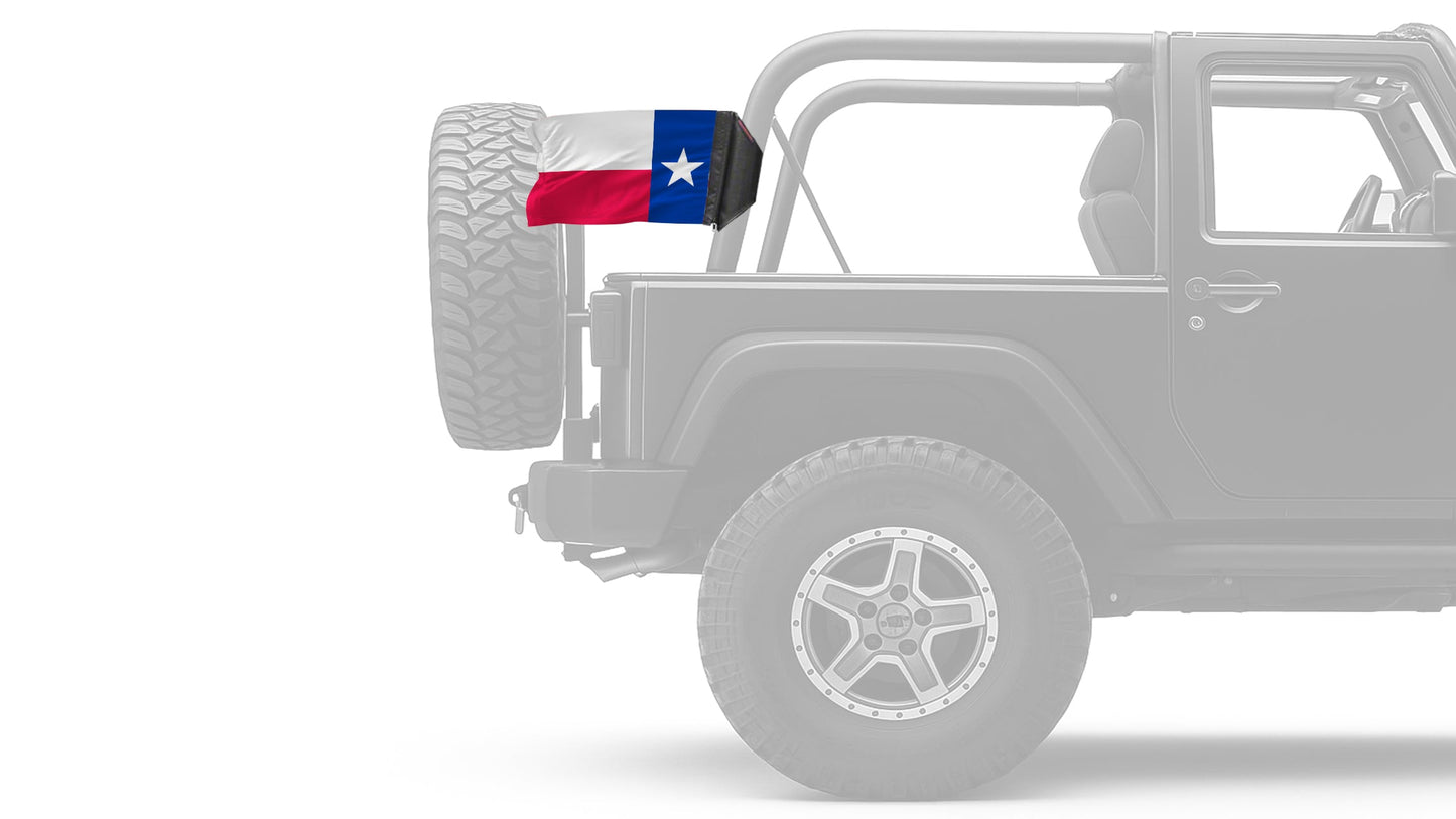 State Flag Texas 12"x18" Forever Wave Flag for Jeep Wrangler TJ 1996-2006