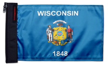 State Flag Wisconsin 12"x18" Forever Wave Flag for Jeep Gladiator JT