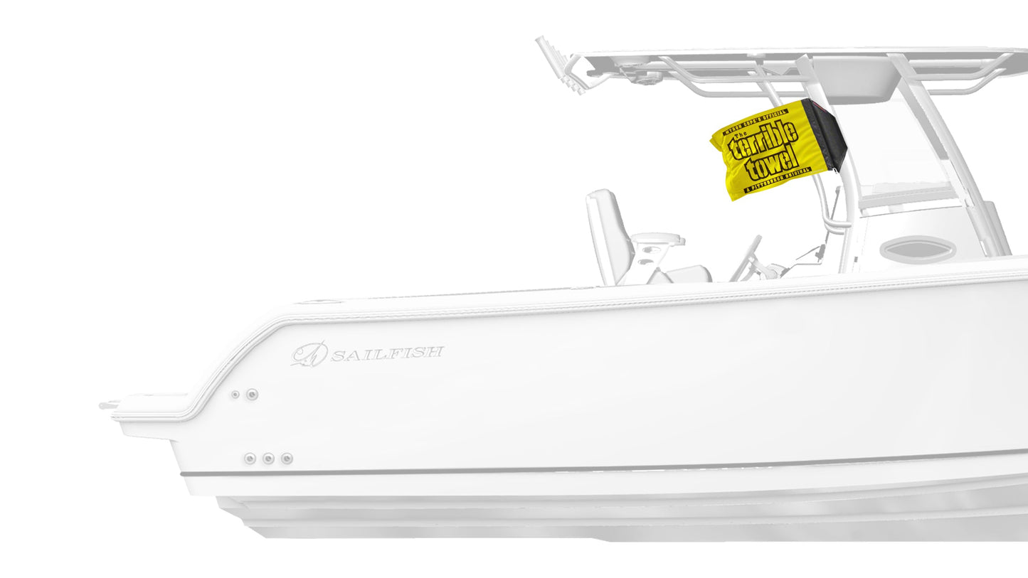 Pittsburgh Steelers Terrible Towel 11"x17" Forever Wave Flag for Boats