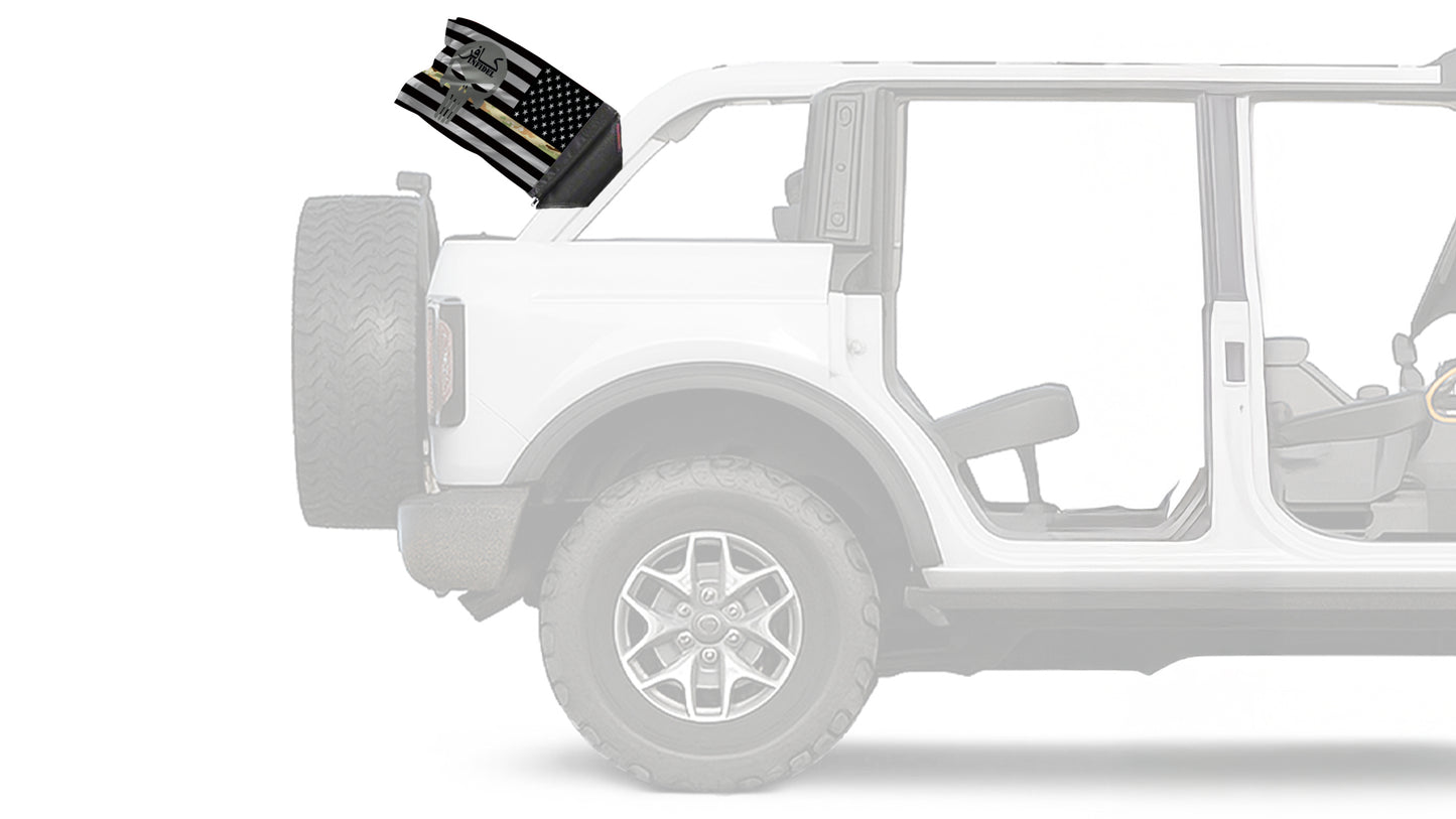 USA Subdued Thin Camo Line Infidel 12"x18" Forever Wave Flag