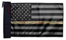 USA Subdued Thin Camo Line 12"x18" Forever Wave Flag for Jeep Wrangler JK 2-Door 2007-2018