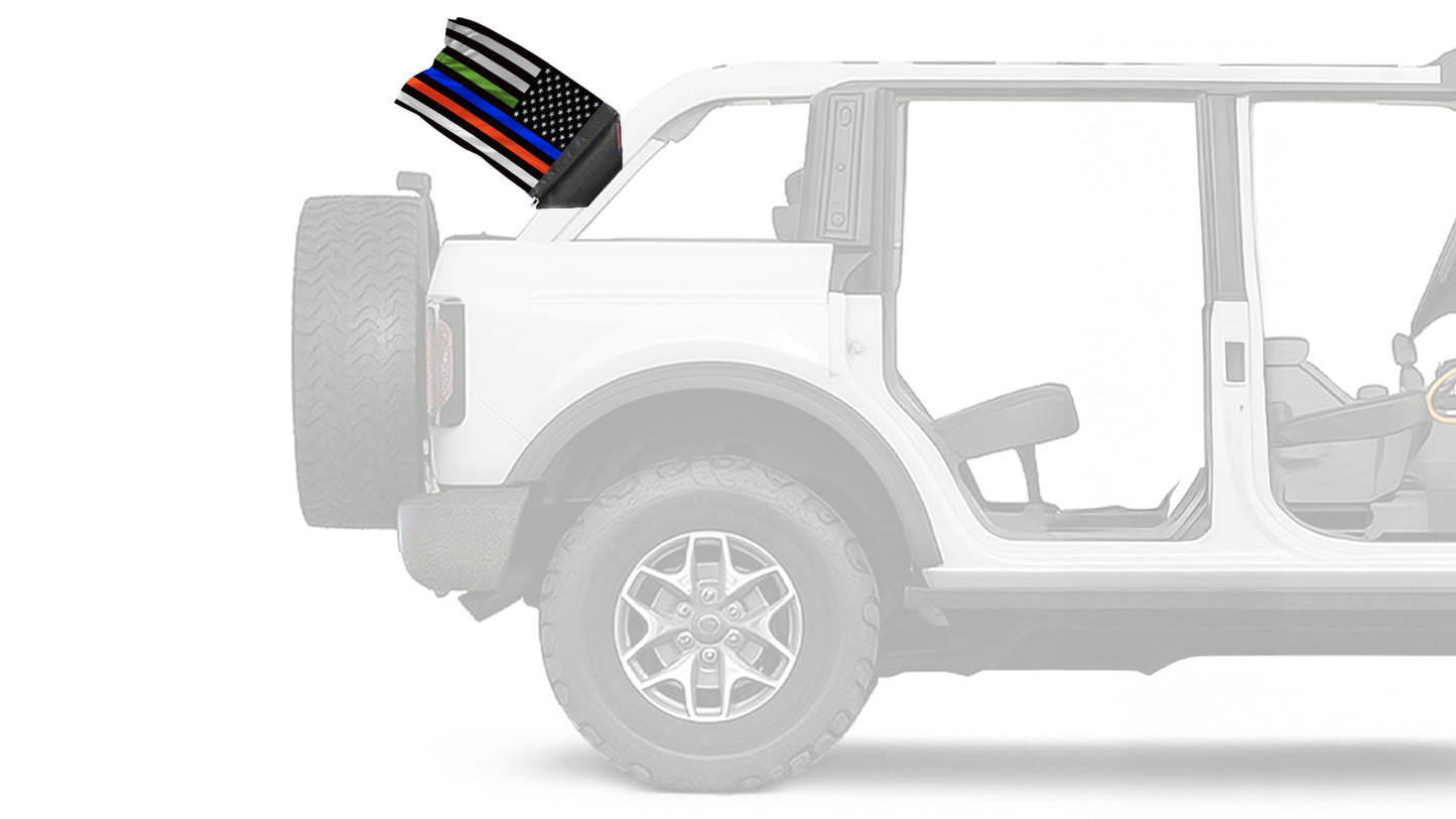 USA Subdued Honor The 4 12"x18" Forever Wave Flag