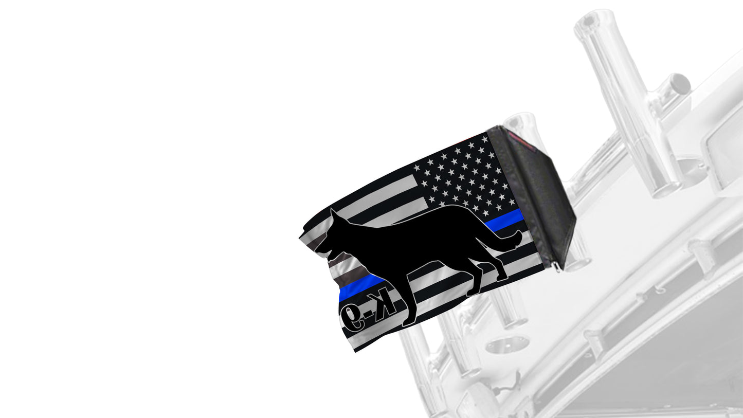 USA Subdued Thin Blue Line K9 12"x18" Forever Wave Flag