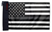 USA Subdued Thin Grey Line 12"x18" Forever Wave Flag for Jeep Wrangler JL 2-Door 2018-Present