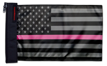 USA Subdued Thin Pink Line 12"x18" Forever Wave Flag for Bronco