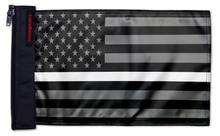 USA Subdued Thin White Line 12"x18" Forever Wave Flag for Jeep Wrangler JK 2-Door 2007-2018