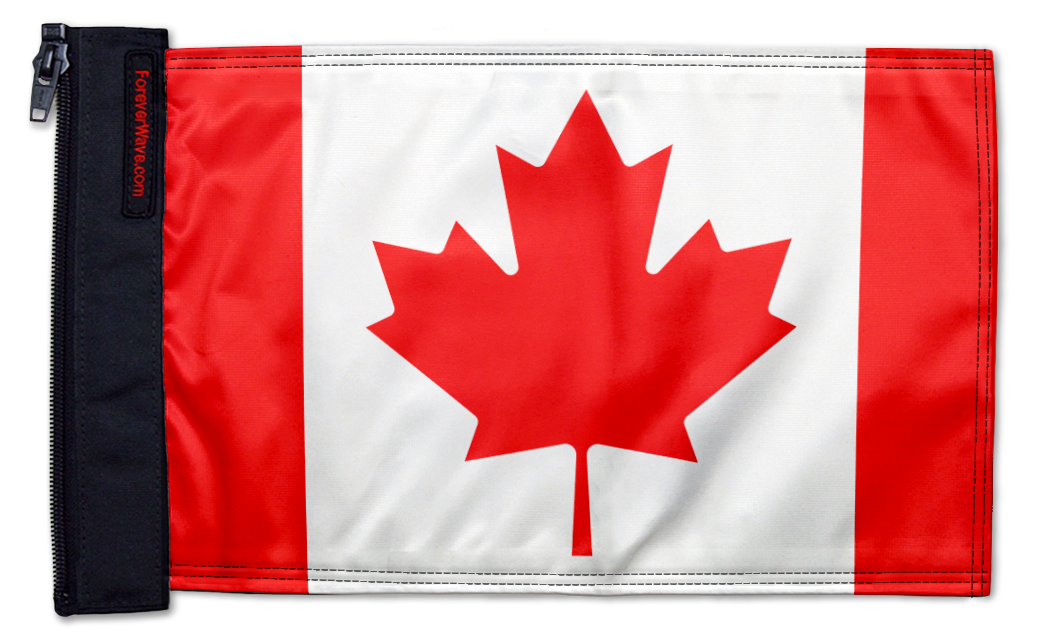 Canada 12"x18" Forever Wave Flag for UTVs