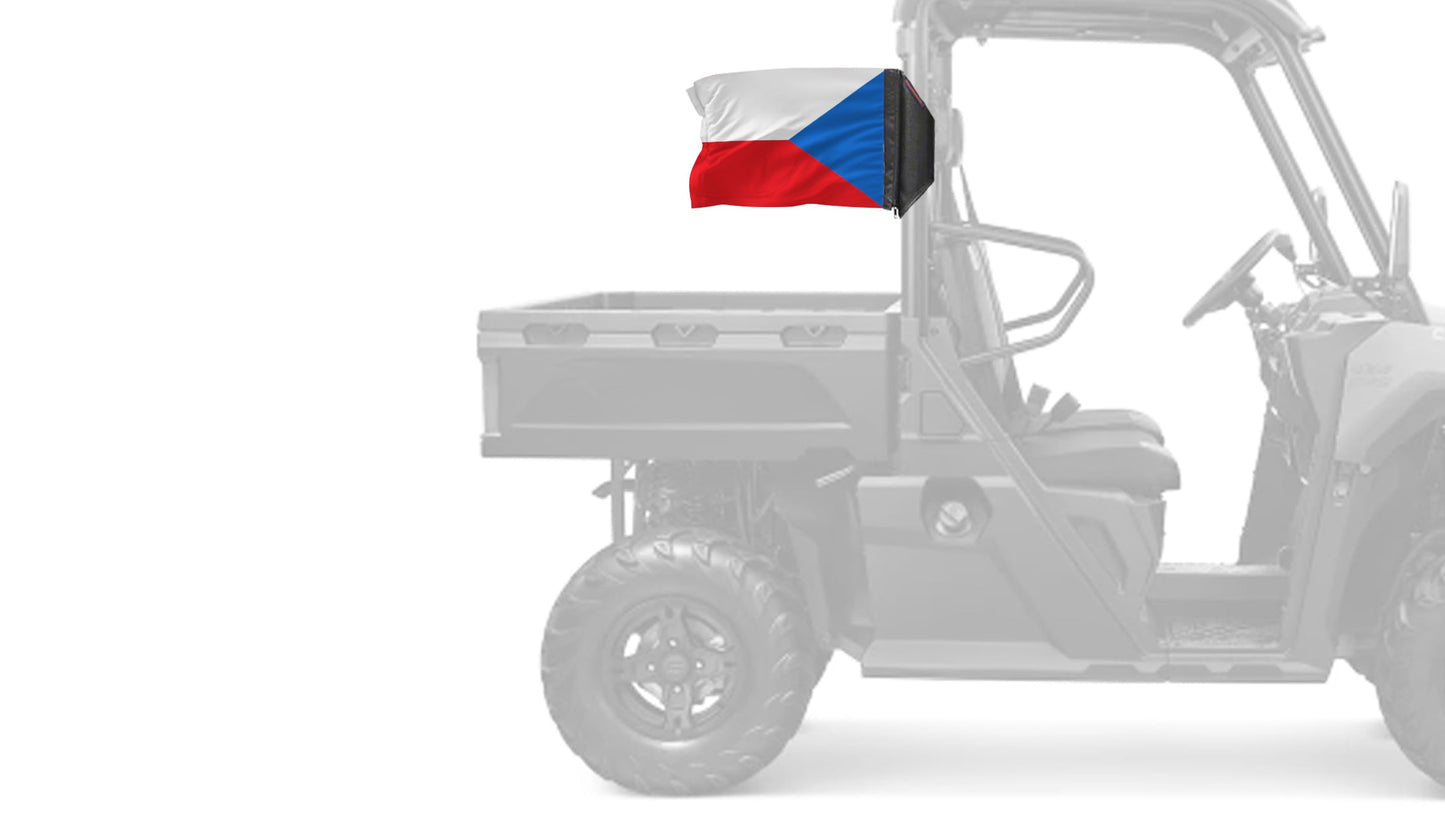 Czech Republic 12"x18" Forever Wave Flag for UTVs