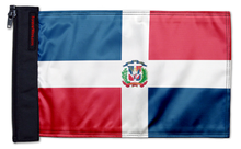Dominican Republic 12"x18" Forever Wave Flag for Jeep Wrangler JLU 4-Door 2018-Present
