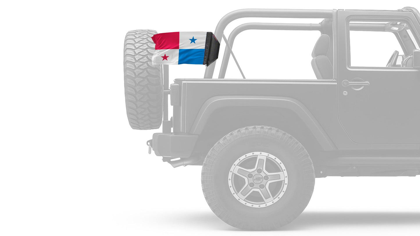 Panama 12"x18" Forever Wave Flag for Jeep Wrangler JL 2-Door 2018-Present