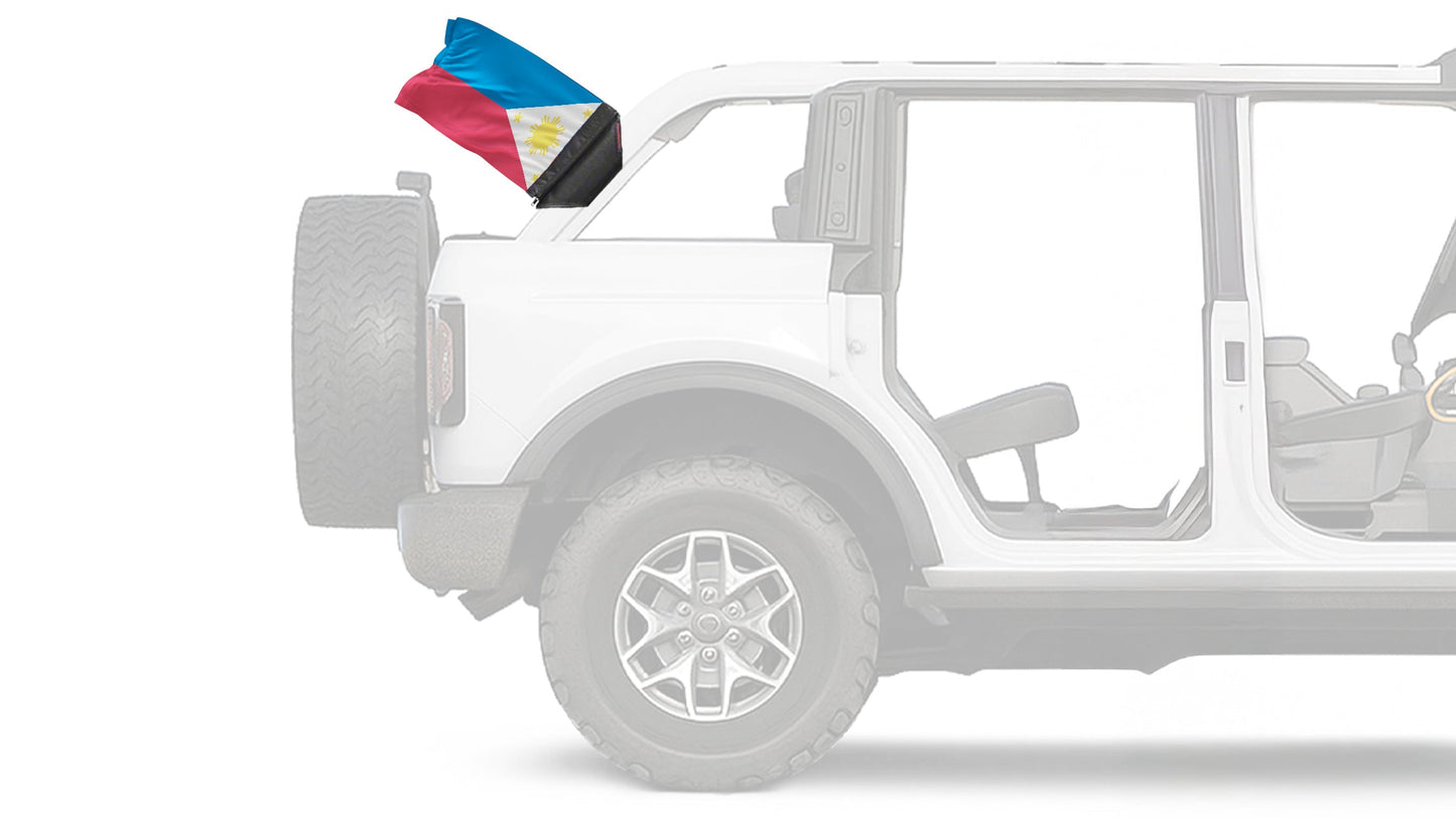 Philippines 12"x18" Forever Wave Flag for Bronco