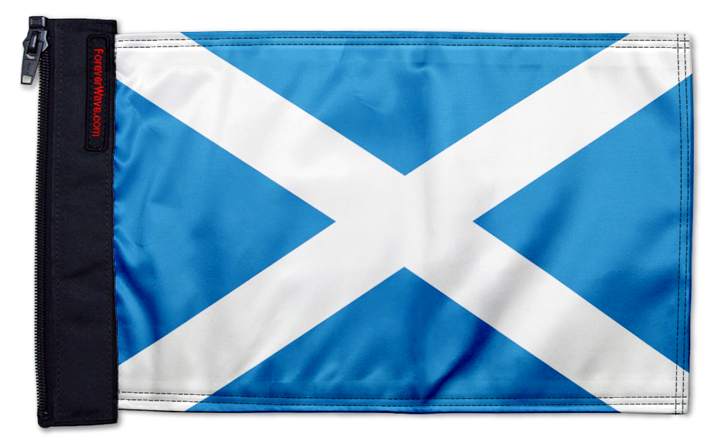 Scotland 12"x18" Forever Wave Flag for Bronco