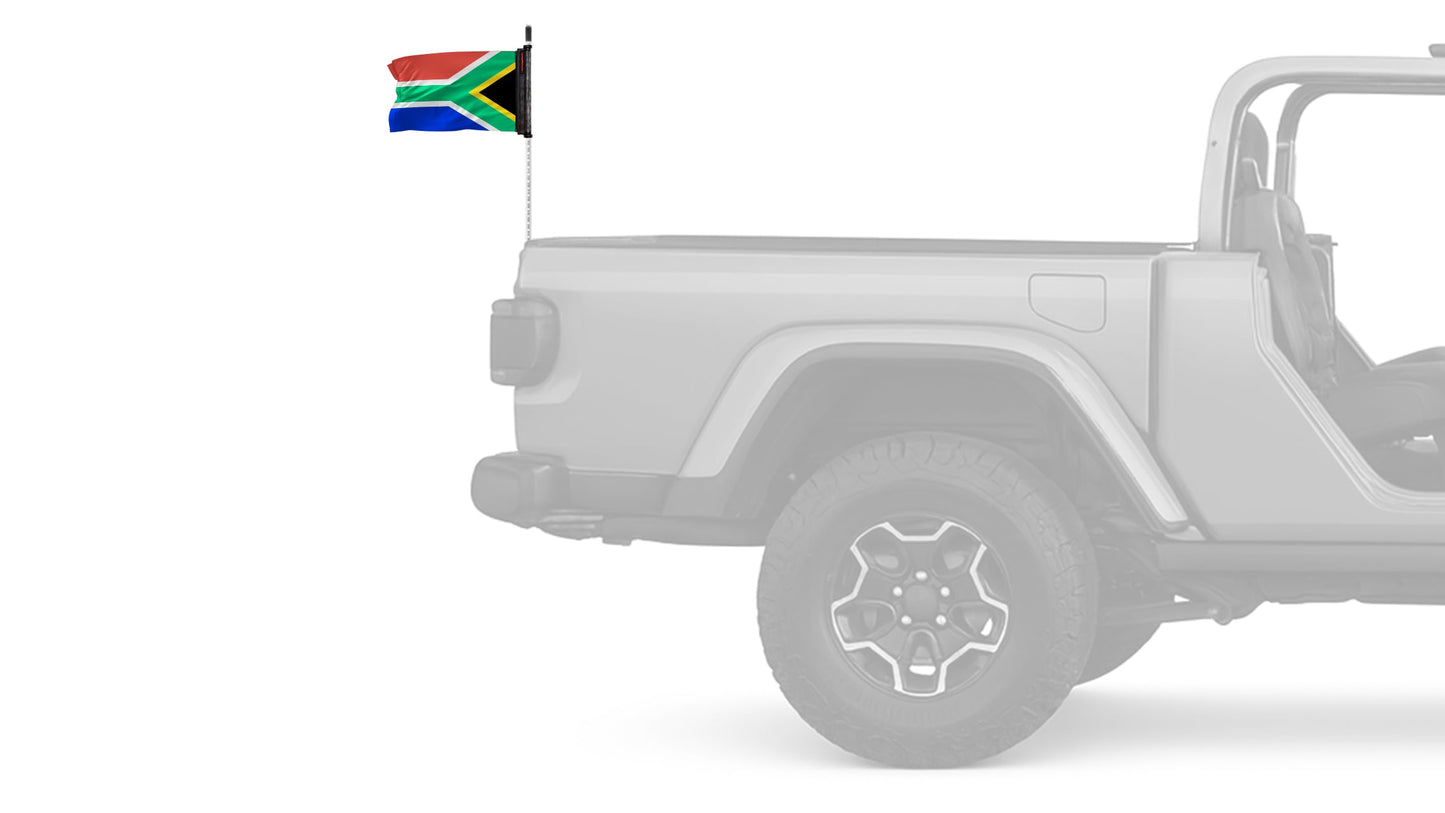 South Africa 12"x18" Forever Wave Flag for Jeep Wrangler YJ 1986-1995