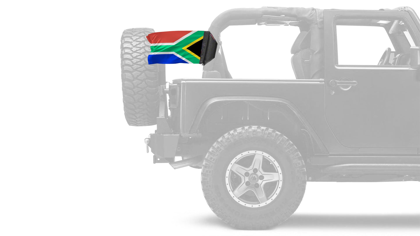 South Africa 12"x18" Forever Wave Flag for Jeep Wrangler TJ 1996-2006
