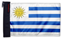 Uruguay 12"x18" Forever Wave Flag for Jeep Wrangler YJ 1986-1995
